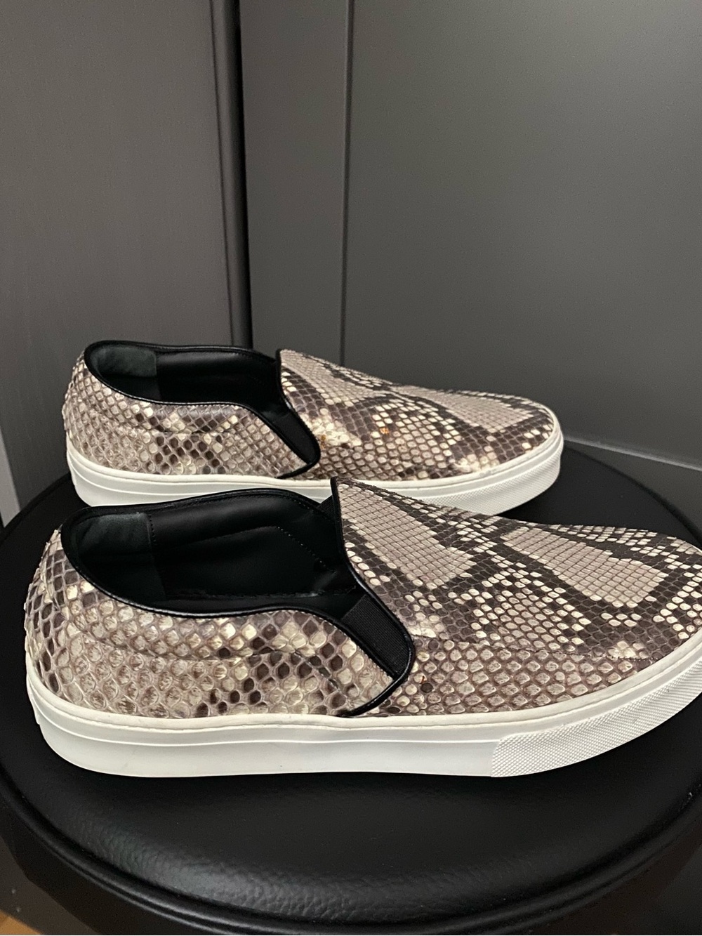 Women’s Celine Slip-On Sneakers in Snake Print